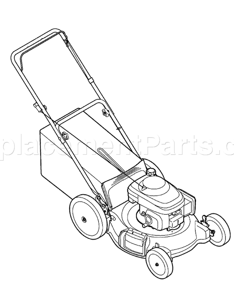 Page C Diagram and Parts List for 11A-549Q755 2008 Yard Man Lawn Mower